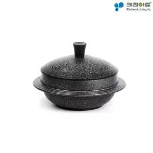 키친아트 인덕션 가마솥 냄비 24cm 마블코팅