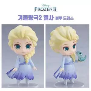 [제이큐]블루 엘사 피규어 겨울왕국2 드레스 1441 넨드로이드