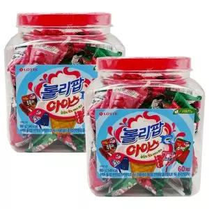 롯데 롤리팝 아이스 캔디 660g x 2개 용기