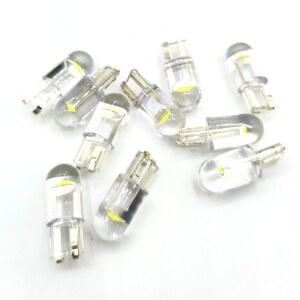 10PCS 신상 T10 W5W WY5W 168 501 2825 COB LED 자동차 웨지 주차 조명 측면 도어 전구 악기 램프 자동 번호판 빛 12V