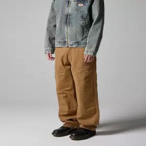 디키즈 스톤워시드 덕 캔버스 더블니 팬츠 Brown Duck DK0A4XGOC41 4845147