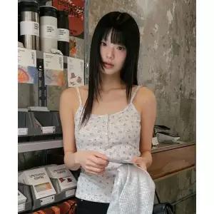 WHO.A.U [캘리걸]Eyelet Henry Neck Sleeveless / WHRNG2522F