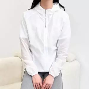 스트링 디테일 데일리 바람막이 남여공용 후드 점퍼