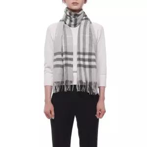 [버버리] 26FW 여성 체크 캐시미어 머플러 8112637 MITTEN GREY W 26F