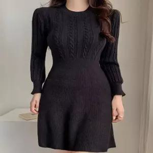 데일리 여성 데이트 코디 예쁜 니트 미니 원피스 치마