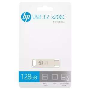 HP x206C OTG USB 3.2 Flash 휴대용 저장장치 USB 메모리 128GB [BNR67547]