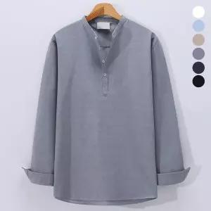 [후앙스]데일리 옥스포드 헨리넥 긴팔 셔츠 SBST3218