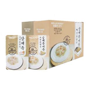 참좋은간식 강아지 삼계죽 삼계탕 80g 10개 묶음