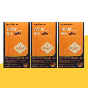 뉴트리원 카무트효소 골드 3g x 30포 x 3박스 곡물 효능 발효 식이섬유 카뮤트