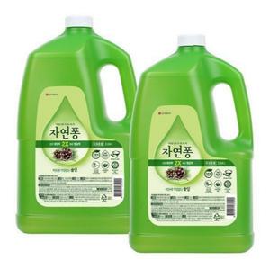 자연퐁 주방세제 솔잎 용기형 리필, 3.04L, 2개