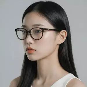 안경테 MM5126 D 052 호피 명품 뿔테 여자 남자 아시안핏