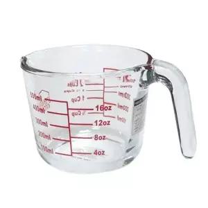 페르비타 계량컵 비커 라면물 베이킹 이유식 내열유리 용량컵 500ml WFLQJ4E