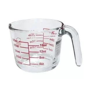[핫트랙스]페르비타 계량컵 비커 라면물 베이킹 이유식 내열유리 용량컵 500ml(WFLQJ4E)
