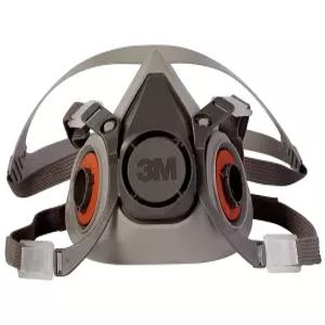 3M 하프 페이스피스 재사용 가능한 6200 NIOSH 4점 하네스 편안한 착용감 듀얼 항공사 제공 공기 호환