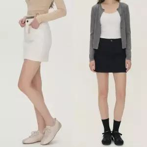 여성 쫀득 슬림 스판밴딩 미니스커트 JEB-1008559