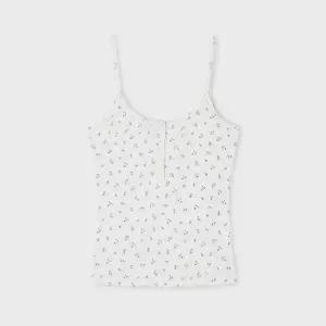 [후아유][AK분당점] [후아유] Eyelet Henry Neck Sleeveless / WHRNG2522F