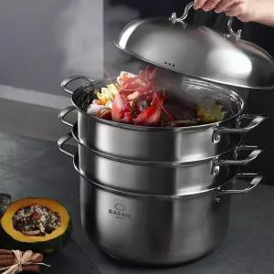 까사니 냄비 쿠치나 3단찜 36cm