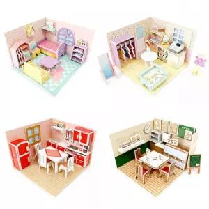 (TD) 페이퍼 조립 미니어쳐 DIY 4종