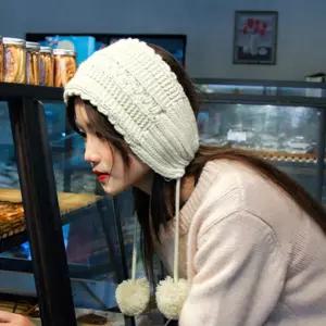 남자 귀돌이 겨울용 니트 귀마개 여자 방한용 귀도리