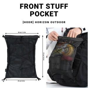 [HODR GEAR] 모듈러 캥거루 파우치 백팩 확장팩 6L 초경량 58g 그리드스탑 하이킹 트레킹 UL Gear 비버 테일