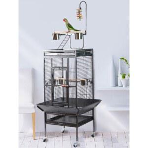 이동식 앵무새 날림장 이동장 77x46x95cm 번식용 단일상품 사육케이지 대형새장 블루