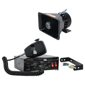 차량용 확성기 스피커 야외 공용 12V 마이크 선박용 200W 고출력 경고음 렉카차 사이렌 앰프 시스템 장착