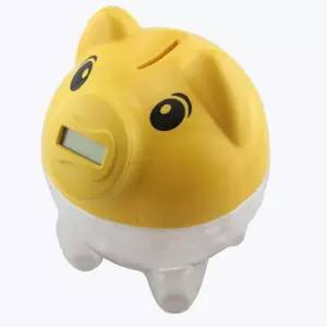 자동 동전 계산기 총액 모든 LCD 디스플레이가 있는 투명 저금통 스마트 계산 디지털 머니 박스 Piggy Bank