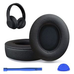 BEATS STUDIO 2 및 3 유선 무선 헤드폰용 교체용 이어패드 이어 쿠션 이어컵 커버 수리 부품 (블랙)