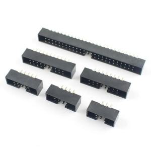 DIP 스트레이트 박스 헤더 IDC 소켓, DC3 수 커넥터, 6 8 10 12 14 16 18 20 24 26 30 34 40 44 50 60 핀,