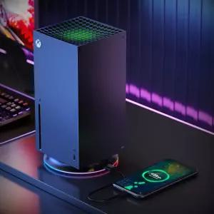 USB 포트가 있는 Xbox Series X용 게이밍 수직 스탠드 X 디지털 에디션 및 드라이브 콘솔 액세서리와