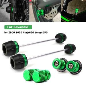 가와사키 Z900 Z650 Ninja650 Versys Z 닌자 오토바이 스윙암 스탠드 스크류 휠 포크 슬라이더 액슬 충돌