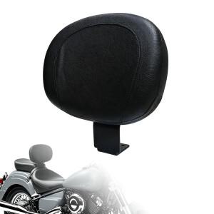 오토바이 운전자 등받이 쿠션 패드 블랙 PU 가죽 혼다 섀도우 VT400 VT750 19972003 크루저호환용  지지대