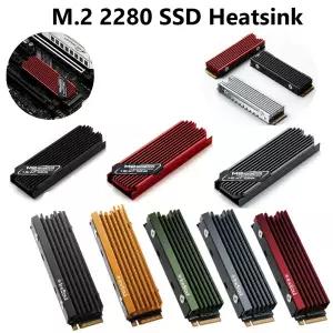 실리콘 열 패드가 있는 2280 SSD 방열판 쿨러 PC PS5 알루미늄 라디에이터 M2 NVME NGFF 솔리드 스테이트