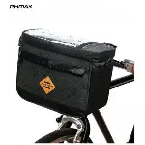 PHMAX 자전거 앞 가방 휴대용 산악 핸들 바 멀티 포켓 MTB 보관 대용량 방수