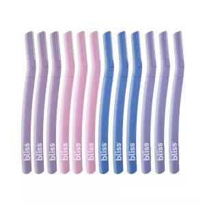 Bliss 스테인리스 스틸 일회용 더머플래닝 도구 - 12개입 기공 미세화용