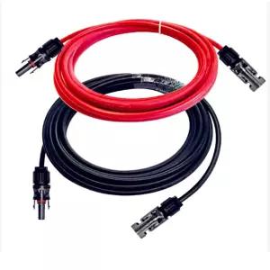 REEYINTCK MC4 태양광 패널 연장 케이블 6개FT 10AWG 방수 PV 전선 주석 도금된 구리선 수/암 커넥터