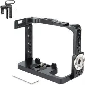 소니 A7Rii A7III A7Sii A9용 NICEYRIG 카메라 케이지 키트 케이블 잠금 클램프 M6 스레드 로제트 포함