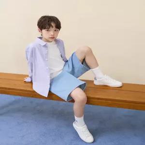 빈폴 키즈 BI6364UE1V 아동 셔츠 유아 클래식 리넨 멀티 스트라이프 라이트 퍼