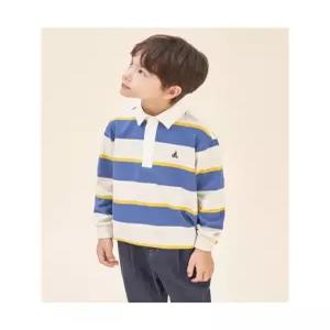 빈폴 키즈 BI5841U020 아동 셔츠 유아 스트라이프 럭비 긴팔 티셔츠 아이보리