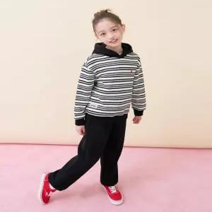 빈폴 키즈 BI6141U125 아동 셔츠 유아 스트라이프 후드 스웨트 상하세트 블랙