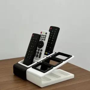 데스크탑 침대 옆 정리함 리모컨 TV 미디어 플레이어 홀더 트레이