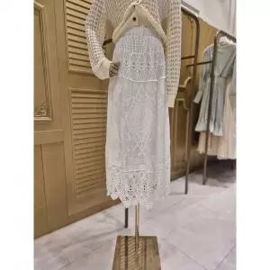 이월수량 아일렛 레이스 롱스커트ES2BX009 2812888