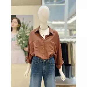 한정수량 [올리브데올리브] 소매롤업 루즈핏 포켓 셔츠 블라우스 (YW6AB609) 2812402
