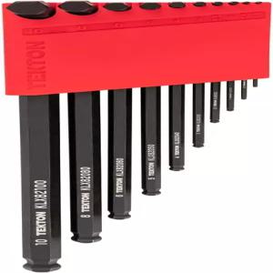TEKTON 볼 엔드 육각 L-키 세트 10개입 KLX91202 (1.3 - 10 mm 일반 크기) 망간 인산염 마감 홀더 포함