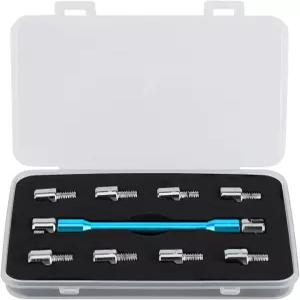 WQAPVHBG 오토바이 스포크 렌치 길이 3.7인치 공구 알루미늄 및 철 더트 바이크 5.0~6.8mm 10가지 사이즈