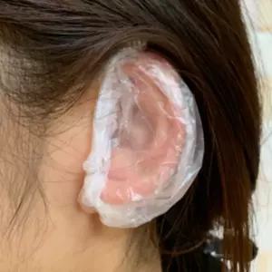 (100P) 미용실 귀덮개 염색 귀가리개 일회용 이어캡 귀비닐캡