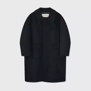 키뮤어 [WOOL 80] 울 세미오버핏 발마칸 코트_네이비 KBDWUCL001NY 2156373