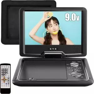 도쿄 데코 90 녹음 기능이 있는 휴대용 DVD 플레이어 90인치 차량 후면 장착 가능 3방향 전원 공급 다축