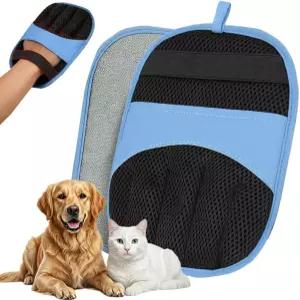 반려동물 털 제거 장갑 정전기 방지 Dog Cat 블루 재사용 가능한 매직 소파·카펫·가구용 제거기