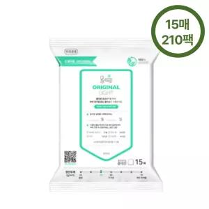 물따로 신생아 건티슈 오리지날 라이트 휴대용 15매 210팩 BNS